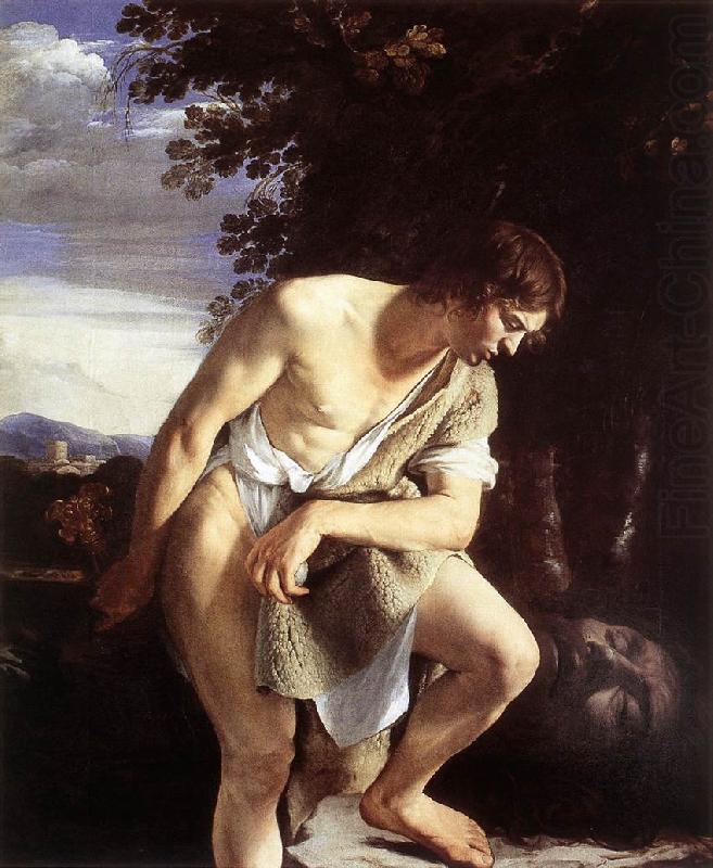 GENTILESCHI, Orazio David Contemplating the Head of Goliath fh china oil painting image